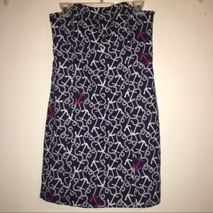 Lily Pulitzer Strapless Anchor Dress